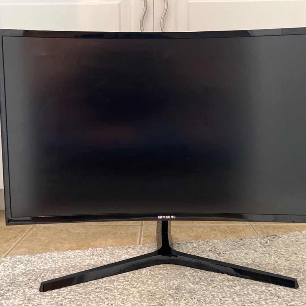 Samsung Black Curved Display